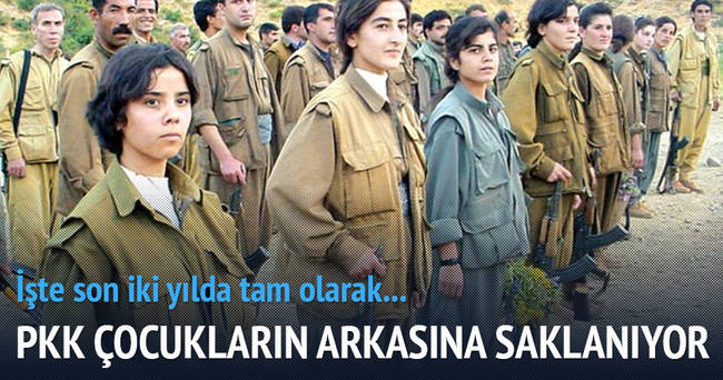 PKK çocukların arkasına saklanıyor