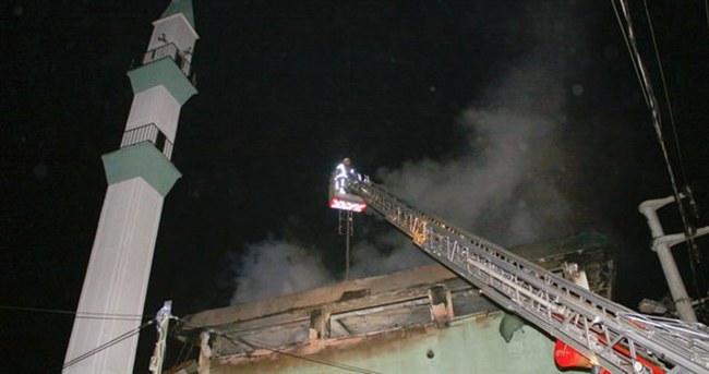 Çatalca’da cami yangını