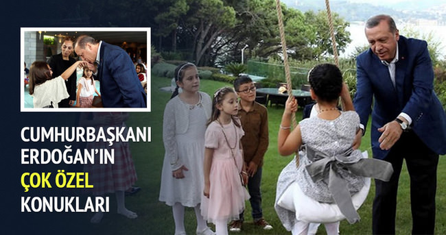 Cumhurbaşkanı Erdoğan çocuklarla bayramlaştı