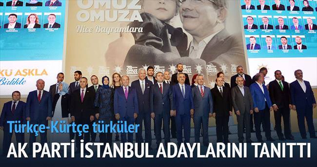AK Parti, İstanbul adaylarını tanıttı