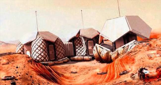 Mars’ta bu evlerde yaşanacak