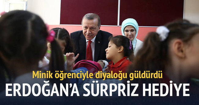 Erdoğan’a sürpriz hediye