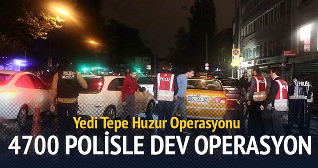 İstanbul’un 39 ilçesinde 4 bin 700 polisle operasyon