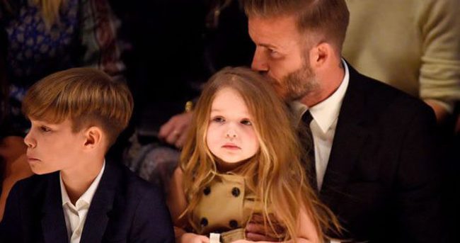 David Beckham kızının saçlarına kıyamıyor