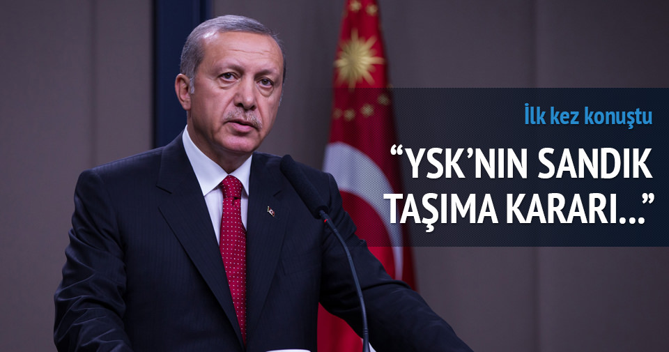 Erdoğan: YSK yanlışa düşmüştür