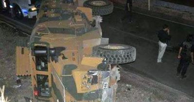 Şırnak’ta askeri araç devrildi: 13 asker yaralı