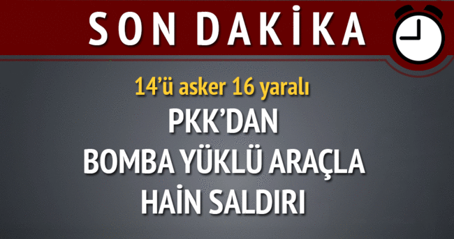 PKK’dan hain saldırı: 14 asker yaralı