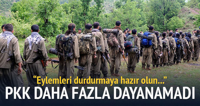 PKK daha fazla dayanamadı!