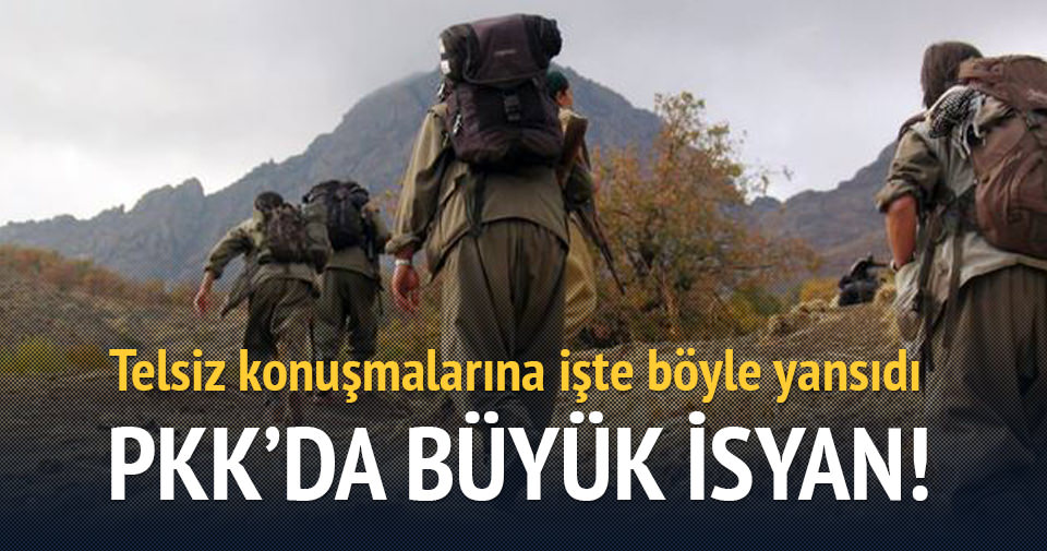 PKK’da büyük isyan!