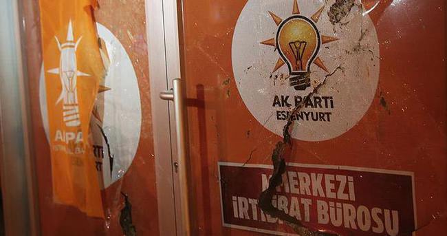 Esenyurt’ta AK Parti seçim bürosuna saldırı