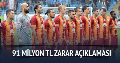 Galatasaray 91 milyon TL zarar açıkladı