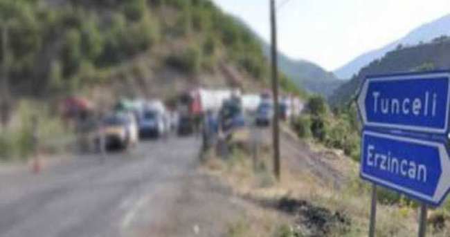Tunceli - Erzincan Karayolu trafiğe kapatıldı