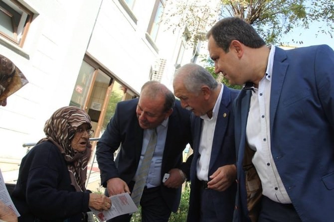 Belediye Başkanı Kerim Aksu Partisinin Seçim Çalışmalarına Destek Verdi