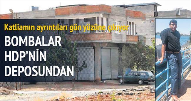 Katliamın bombaları HDP’linin deposundan
