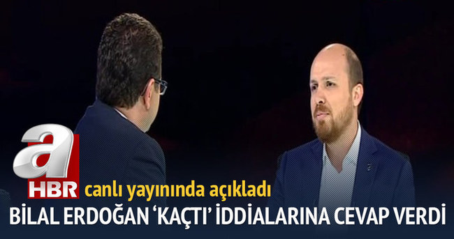 Bilal Erdoğan ’kaçtı’ iddialarına cevap verdi