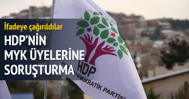 HDP MYK üyelerine soruşturma