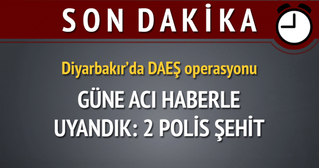 Diyarbakır’da acı haber: 2 polis şehit