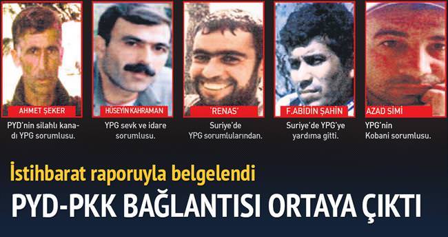 İşte istihbarat raporuyla PYD-PKK bağı