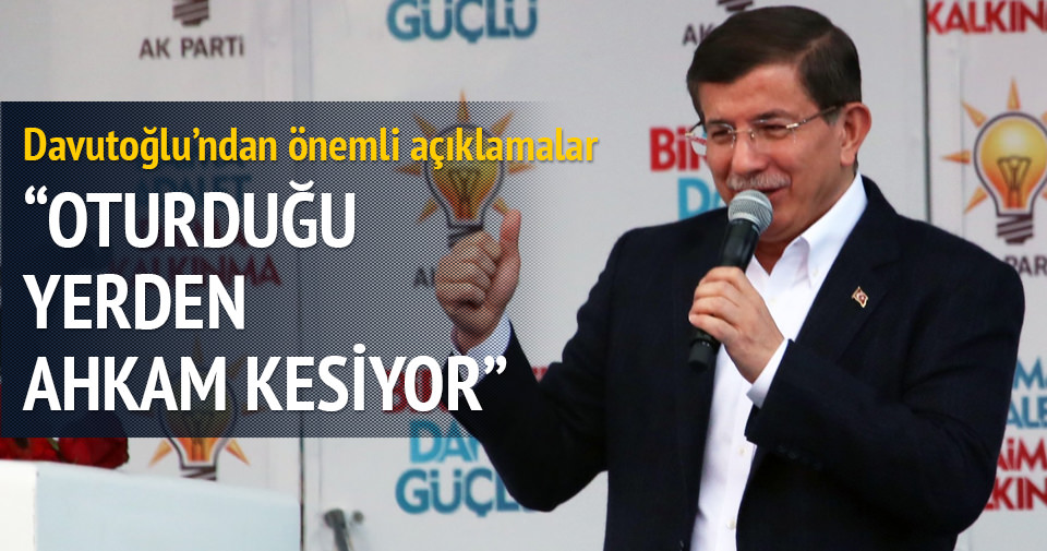 Davutoğlu: AK Parti düşmanlığında birleşiyorlar