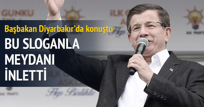 Başbakan Davutoğlu Diyarbakır’da konuştu