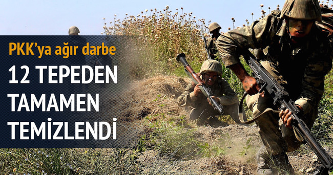 İkiyaka dağları PKK’dan temizlendi