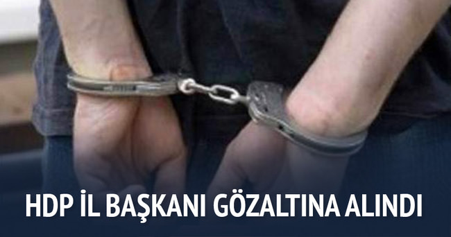 HDP Kırklareli İl Başkanı gözaltına alındı