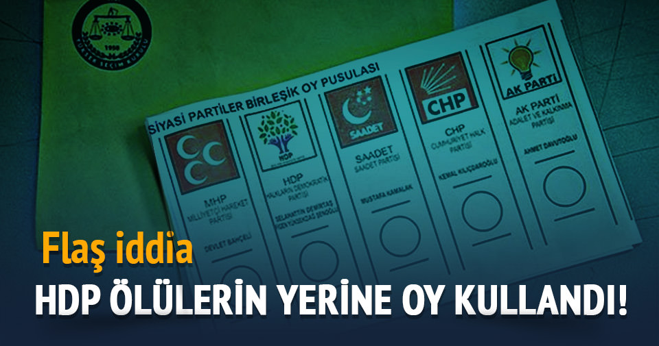 Ensarioğlu: ’HDP ölülerin yerine oy kullandı’