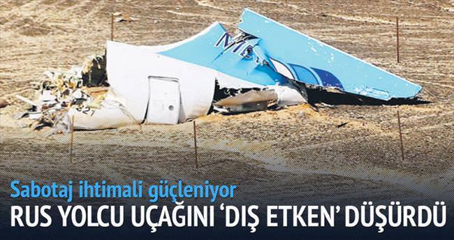 Rus yolcu uçağını ’dış etken’ düşürdü