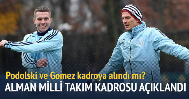Gomez ve Podolski Alman milli takımı kadrosunda!