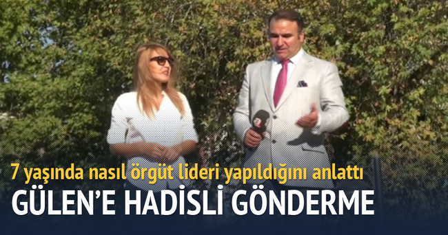 7 yaşında örgüt lideri yapılan Narin Korkmaz’dan Fethullah Gülen’e hadisli gönderme!