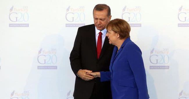 Cumhurbaşkanı Erdoğan Merkel’i kabul etti