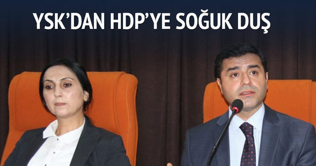 YSK’dan HDP’ye soğuk duş