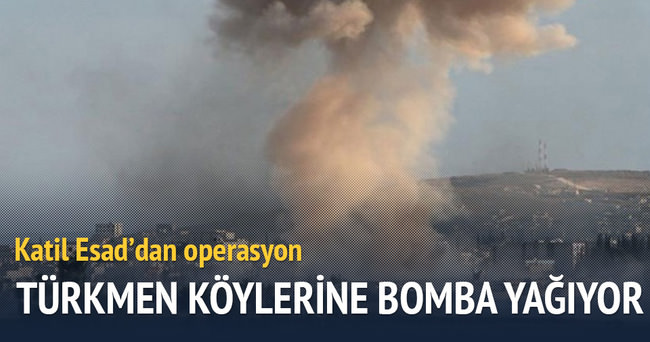 Türkmen köylerine ağır bombardıman