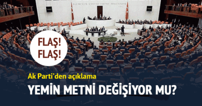Mehmet Ali Şahin’den flaş milletvekili yemin metni açıklaması