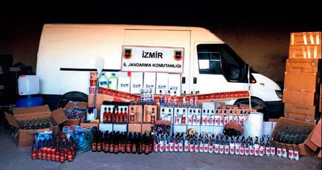 İzmir’de sahte içki operasyonu