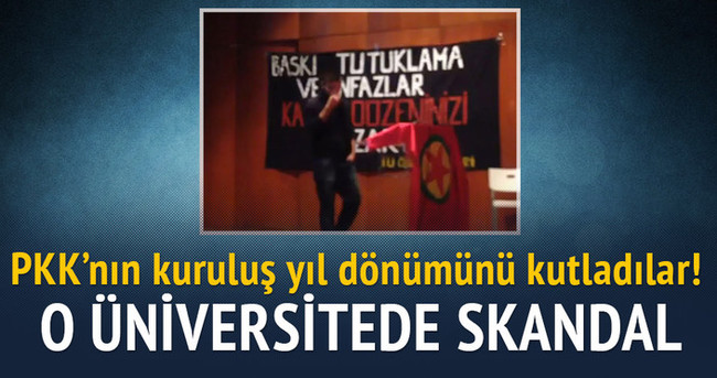 Boğaziçi’nde PKK’nın kuruluş yıl dönümü kutlaması