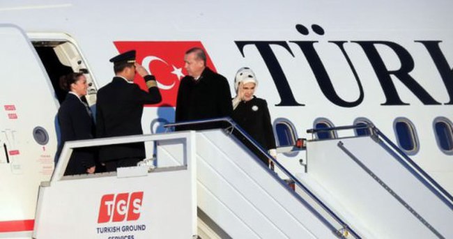 Cumhurbaşkanı Erdoğan, Fransa’ya gitti