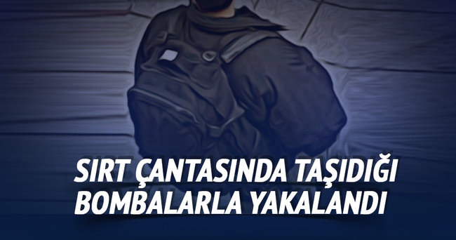 Diyarbakır’da bir kişi sırt çantasında 3 bombayla yakalandı