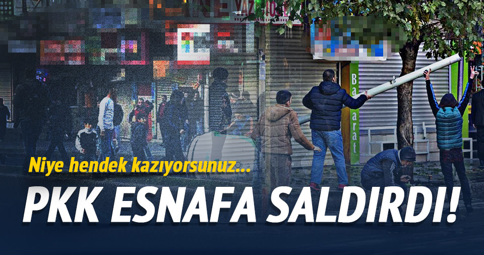 Hendek kazılmasına karşı çıkan esnaf darbedildi