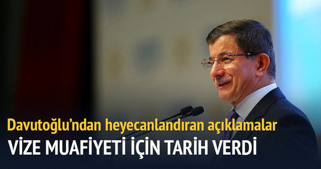 Başbakan Davutoğlu: Ekim ayında vizesiz Avrupa gelebilir