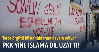 PKK’dan çirkin duvar yazısı