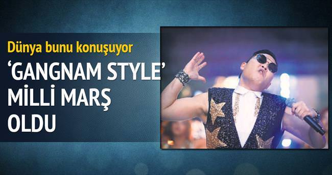 ’Gangnam Style’ milli marşı oldu!