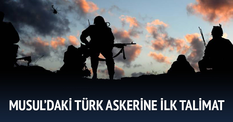Musul’daki Türk askerine ilk talimat