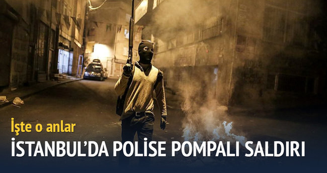 İstanbul’da polise pompalı saldırı
