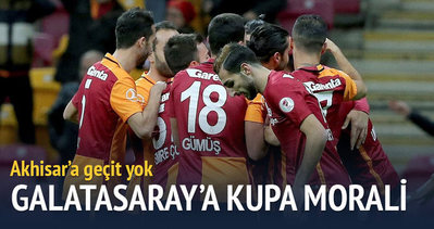Galatasaray sahasında Akhisar’ı mağlup etti