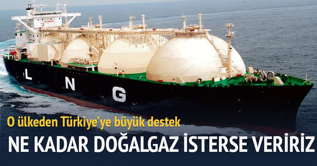 Türkiye ne kadar doğalgaz isterse veririz