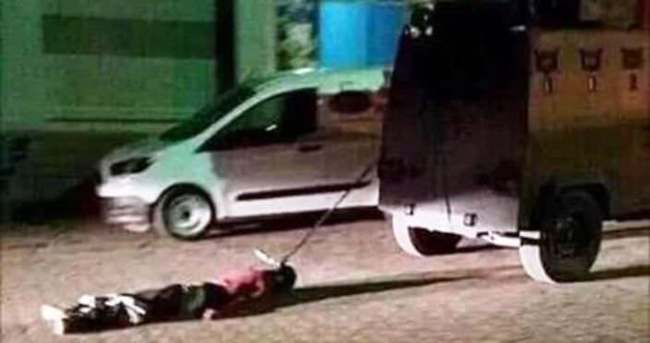 PKK’lı cesedini sürükleyen polisler meslekten atıldı