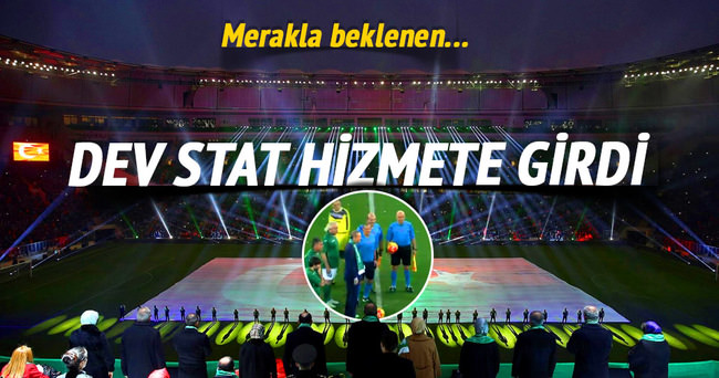 Timsah Arena hizmete açıldı