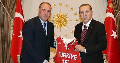Cumhurbaşkanı Erdoğan, TBF Başkanı Erdenay’ı kabul etti