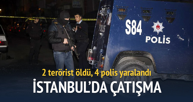Gaziosmanpaşa’da çatışma: 2 terörist öldü, 4 polis yaralandı